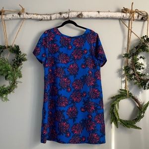 J Crew floral shift dress